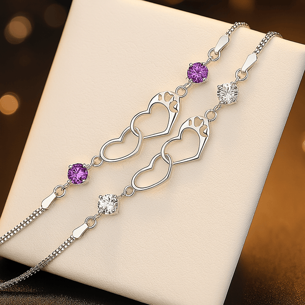 Amethyst Dream Bracelet – 925 Sterling Silver | Elegant Jewelry by Drop Charm