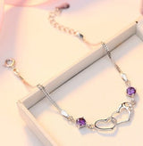 Amethyst Dream Bracelet – 925 Sterling Silver | Elegant Jewelry by Drop Charm