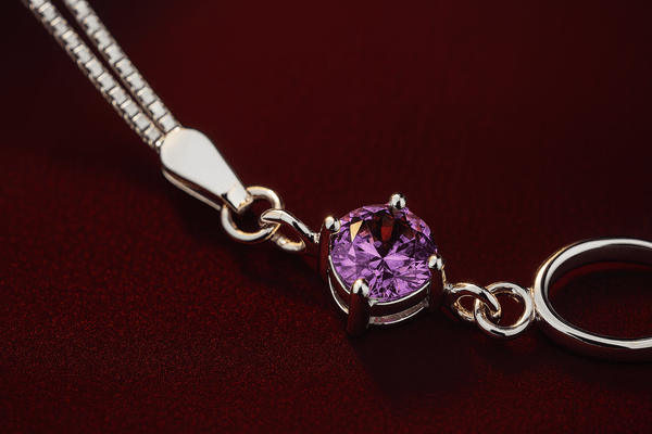 Amethyst Dream Bracelet – 925 Sterling Silver | Elegant Jewelry by Drop Charm