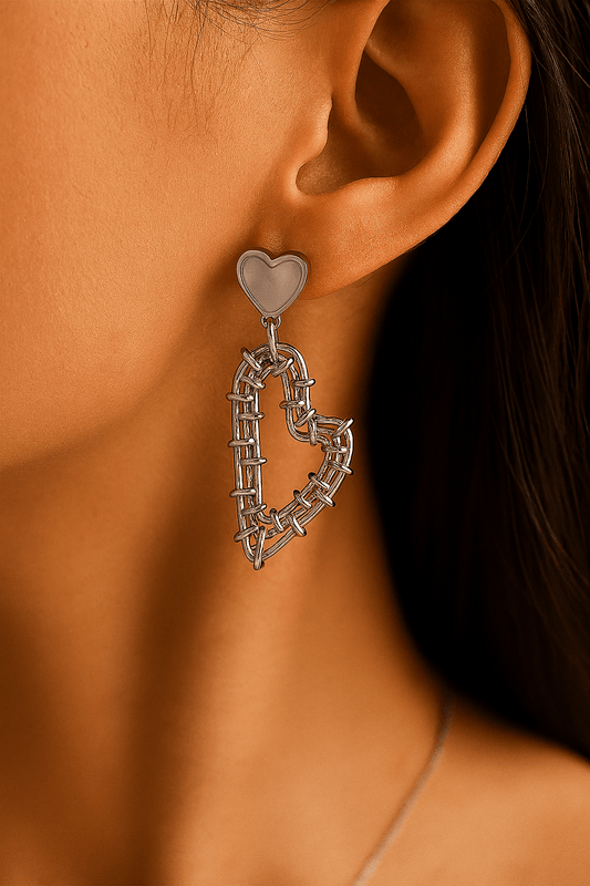 Barbed Beauty Set – Earrings & Necklace | Elegant Jewelry by Drop Charm