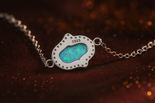 Blue Aura bracelet – 925 Sterling Silver | Elegant Jewelry by Drop Charm