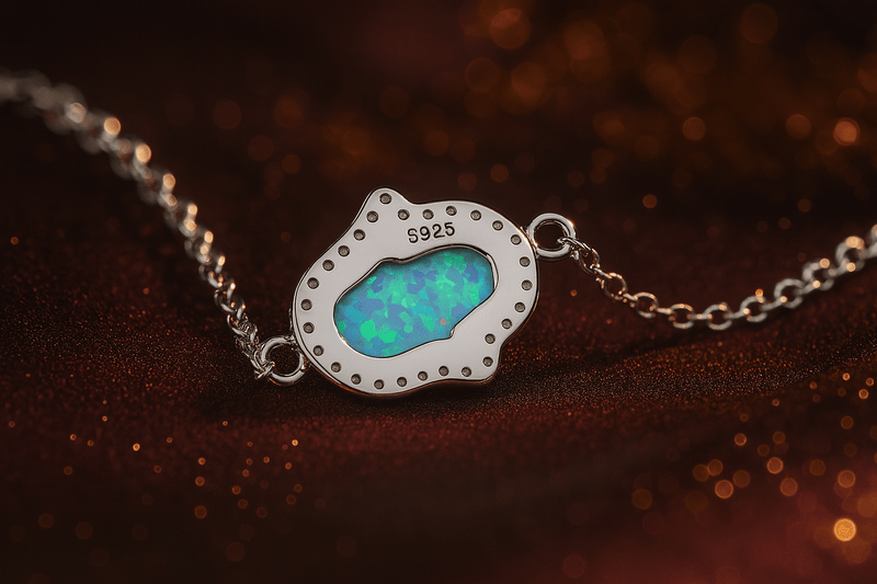 Blue Aura bracelet – 925 Sterling Silver | Elegant Jewelry by Drop Charm