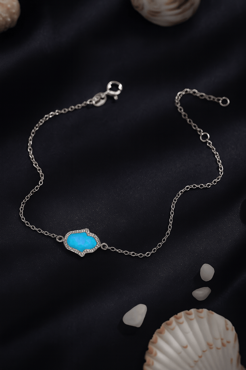 Blue Aura bracelet – 925 Sterling Silver | Elegant Jewelry by Drop Charm