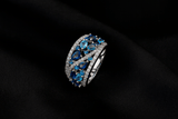 Blue Beam Ring | Elegant Jewelry by Drop Charm