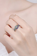 Blue Flame Ring – 925 Sterling Silver | Elegant Jewelry by Drop Charm