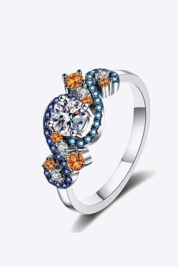 Blue Flame Ring – 925 Sterling Silver | Elegant Jewelry by Drop Charm