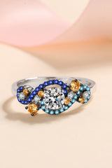 Blue Flame Ring – 925 Sterling Silver | Elegant Jewelry by Drop Charm