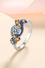 Blue Flame Ring – 925 Sterling Silver | Elegant Jewelry by Drop Charm