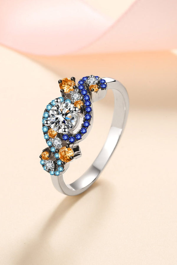 Blue Flame Ring – 925 Sterling Silver | Elegant Jewelry by Drop Charm
