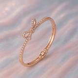 Blush Bow Bracelet | Elegant Jewelry by Drop Charm