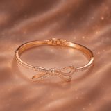 Blush Bow Bracelet | Elegant Jewelry by Drop Charm