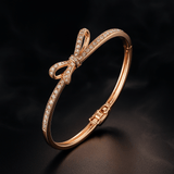 Blush Bow Bracelet | Elegant Jewelry by Drop Charm