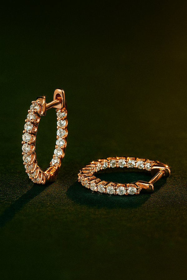 Brilliance Hoops - 925 Sterling Silver | Elegant Jewelry by Drop Charm