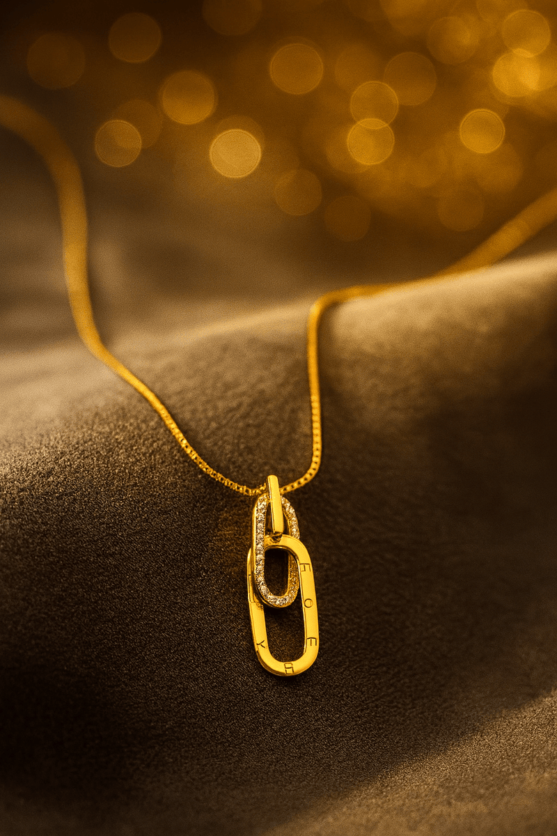 Edge Spark Necklace – 925 Sterling Silver | Elegant Jewelry by Drop Charm