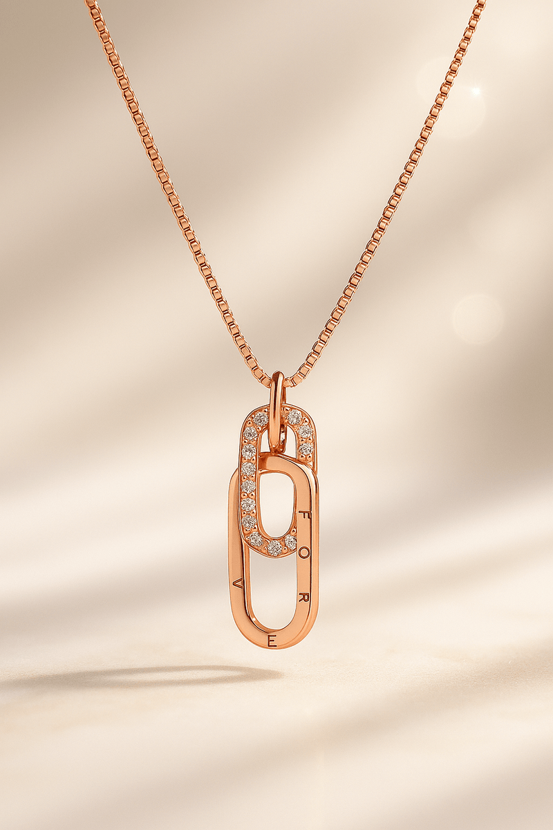 Edge Spark Necklace – 925 Sterling Silver | Elegant Jewelry by Drop Charm