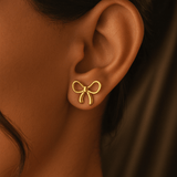 Forever Bow Earrings | Elegant Jewelry by Drop Charm