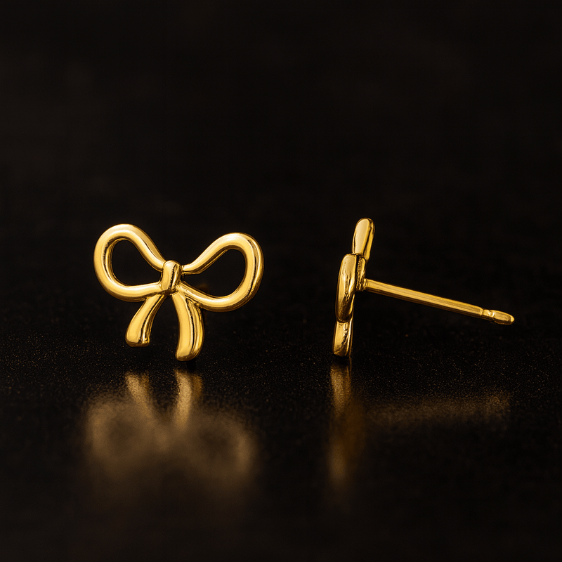 Forever Bow Earrings | Elegant Jewelry by Drop Charm