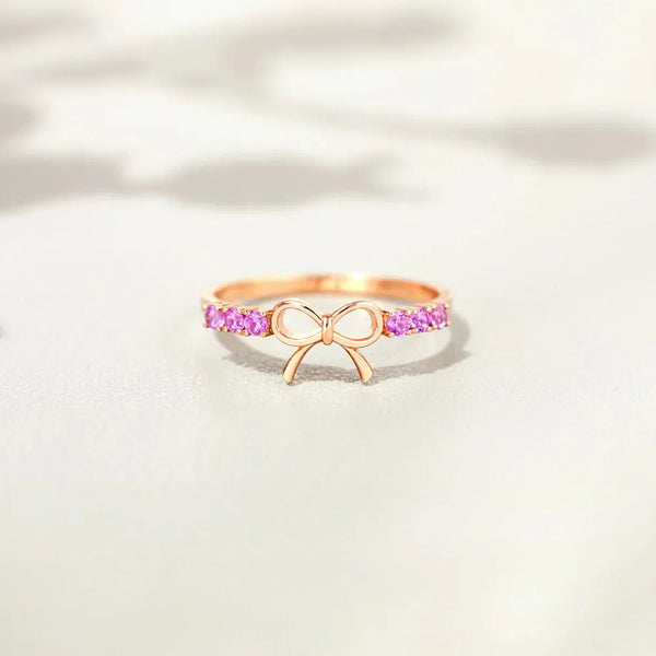 Forever Bow Ring - 925 Sterling Silver | Elegant Jewelry by Drop Charm