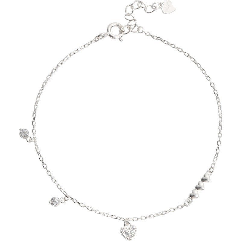 Forever Yours 925 Heart Bracelet | Elegant Jewelry by Drop Charm