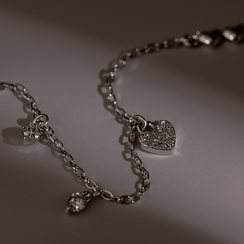 Forever Yours 925 Heart Bracelet | Elegant Jewelry by Drop Charm