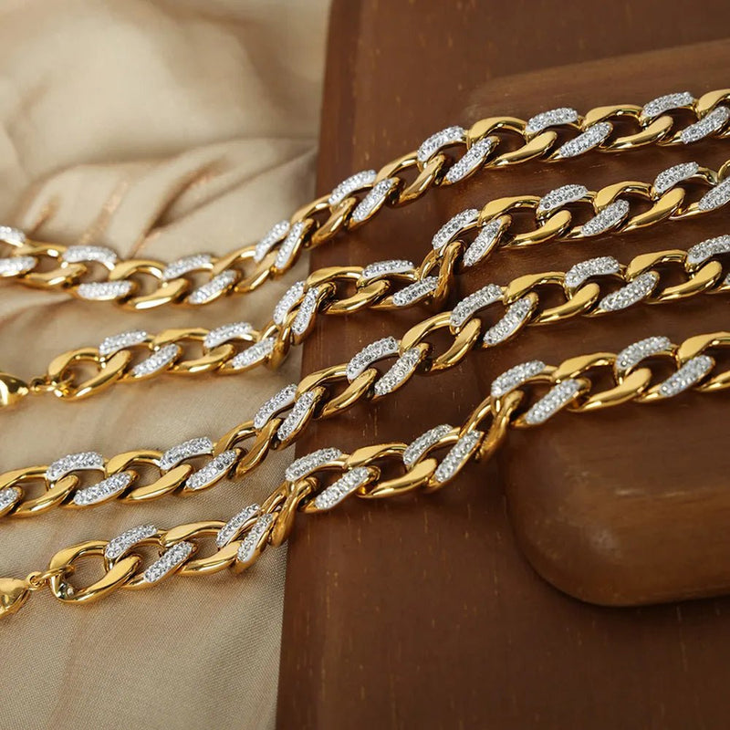 Gilded Links Necklace | Elegant Jewelry by Drop Charm