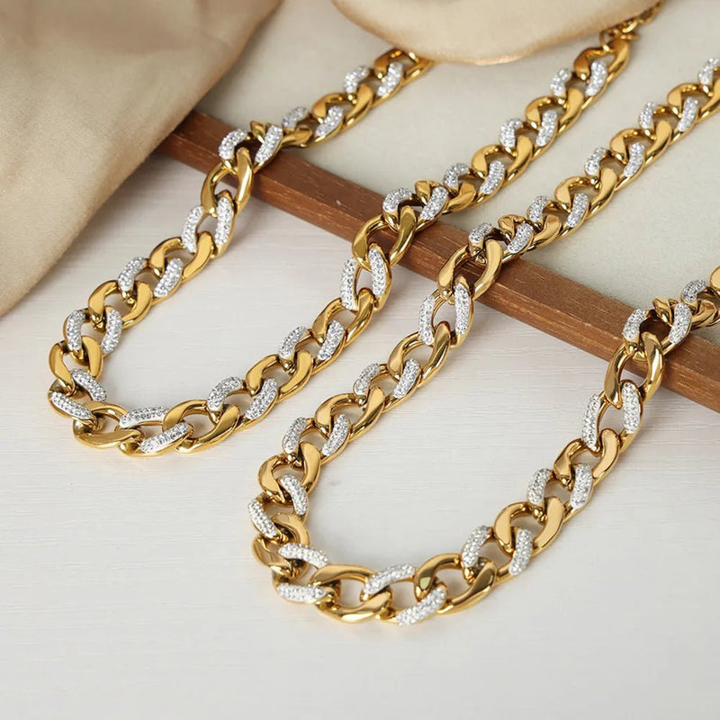 Gilded Links Necklace | Elegant Jewelry by Drop Charm