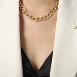Gilded Links Necklace | Elegant Jewelry by Drop Charm