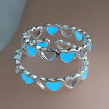 Glow in the Dark Heart Ring | Elegant Jewelry by Drop Charm