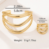 Golden Curve Set | Elegant Jewelry by Drop Charm