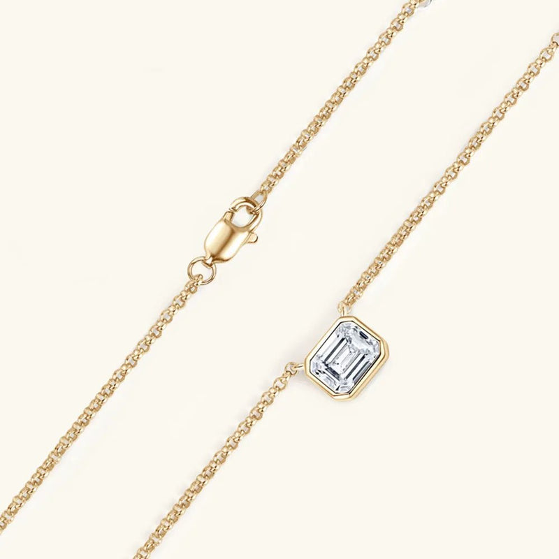 Golden Cut Necklace - 925 Sterling Silver | Elegant Jewelry by Drop Charm