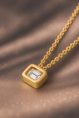 Golden Cut Necklace - 925 Sterling Silver | Elegant Jewelry by Drop Charm