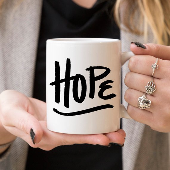 “Hope Lives Here” Coffee Mug – Encouragement for Her Heart