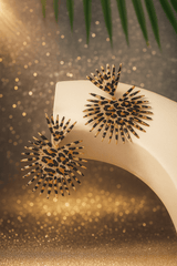 Leopard Luxe Fanburst Earrings | Elegant Jewelry by Drop Charm