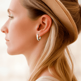 Light Catcher Hoops – 925 Sterling Silver & Opal | Elegant Jewelry by Drop Charm
