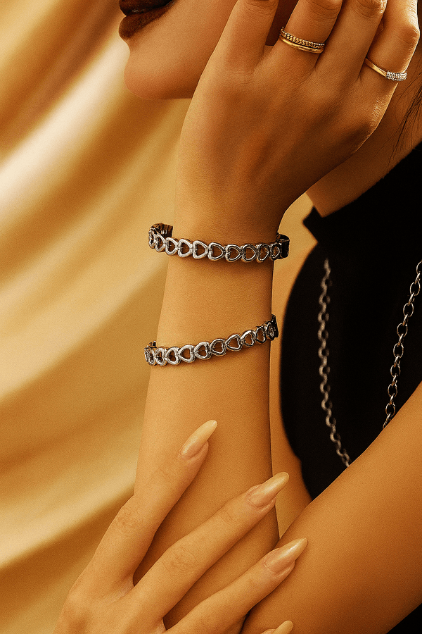 Linked in Love Bracelet | Elegant Jewelry by Drop Charm
