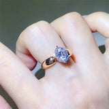 Luxe Ember – 925 Sterling Silver Ring | Elegant Jewelry by Drop Charm