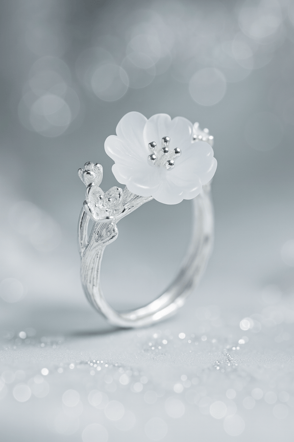 Moon Blossom Ring | Elegant Jewelry by Drop Charm