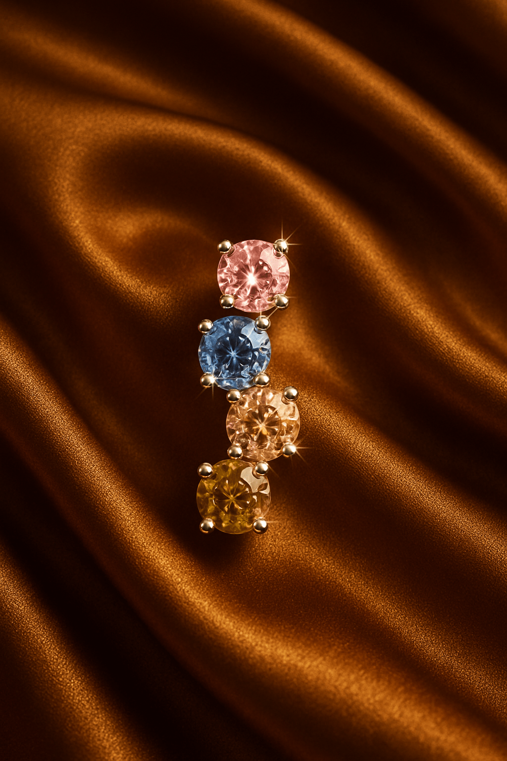 Pastel Sparkle Studs – 925 Sterling Silver | Elegant Jewelry by Drop Charm