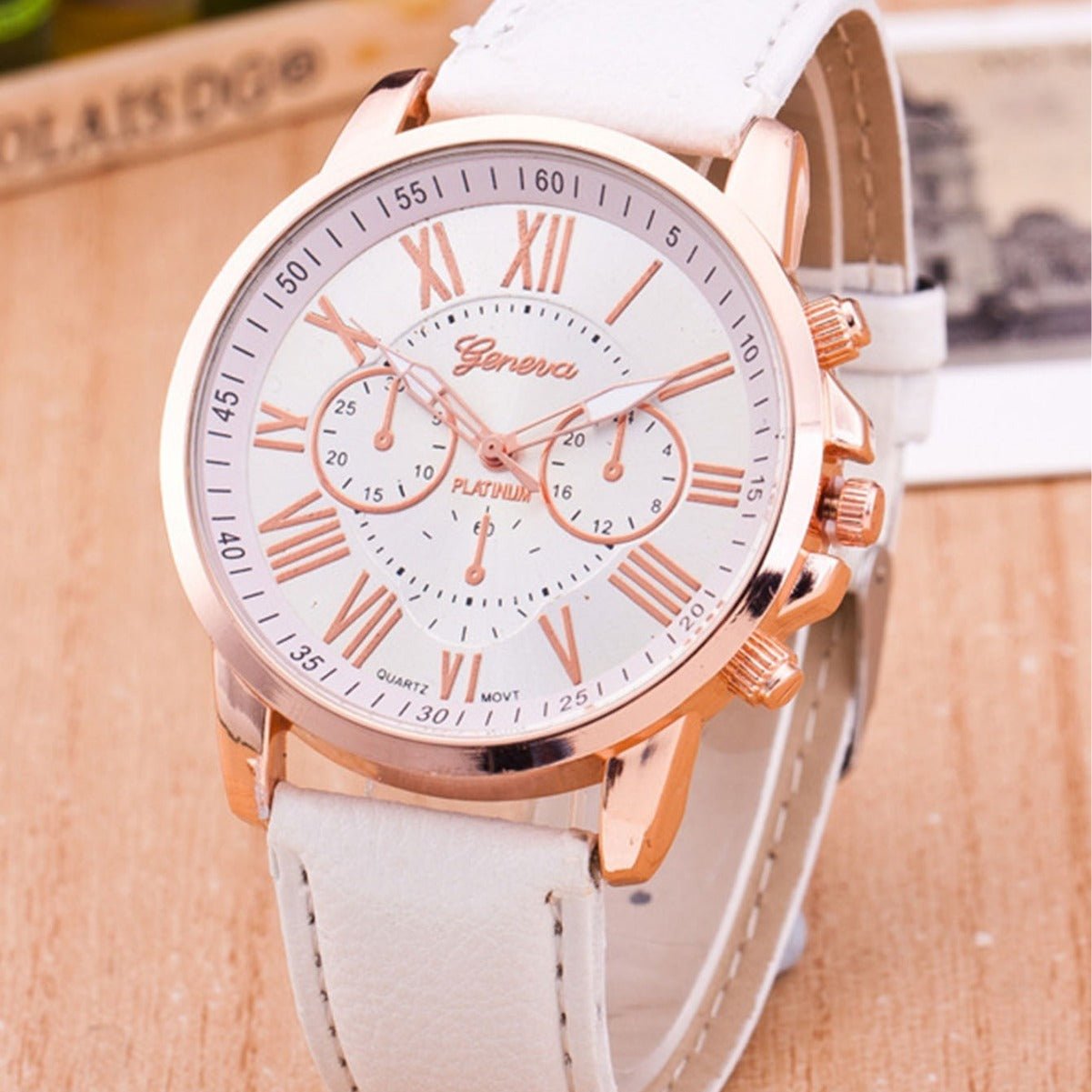 Rose Gold Luxe Timepiece & Crystal Bracelet Set | Elegant Jewelry by Drop Charm