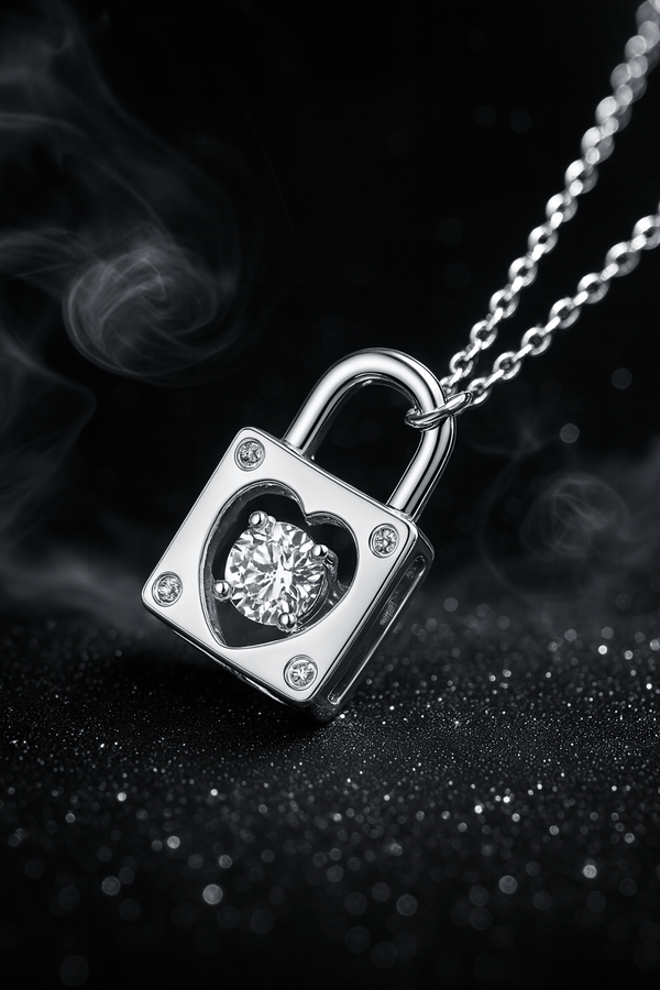 The Forever Locked Necklace - 925 Sterling Silver | Elegant Jewelry by Drop Charm