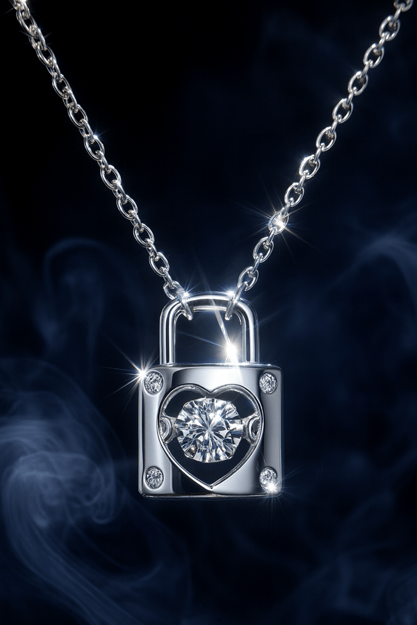 The Forever Locked Necklace - 925 Sterling Silver | Elegant Jewelry by Drop Charm