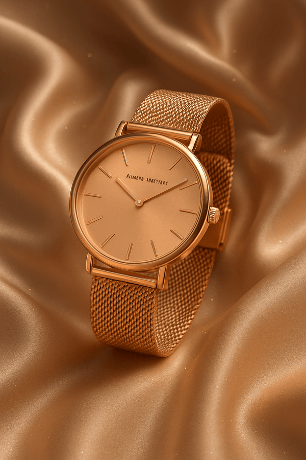 The Gilded Mesh Watch | Elegant Jewelry by Drop Charm