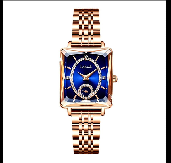 The Luxe Square Watch – Rose Shell Collection | Elegant Jewelry by Drop Charm